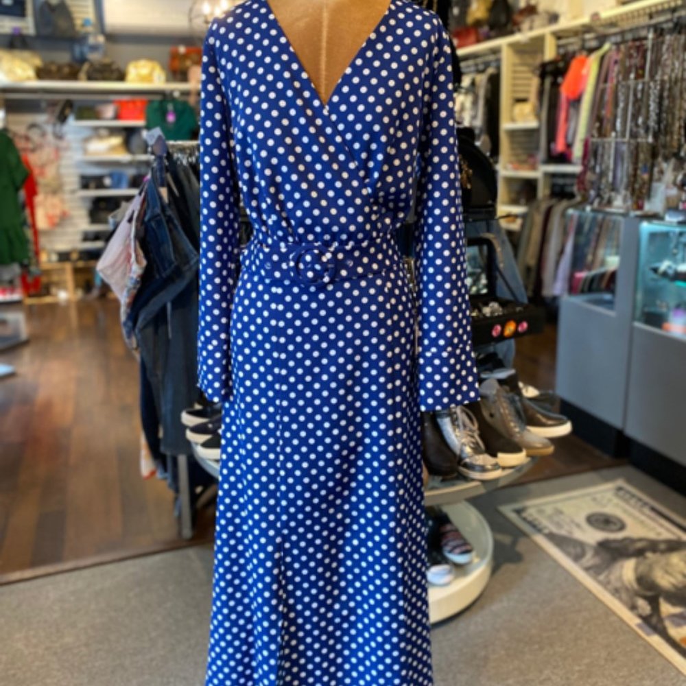 1901 POLKA DOT DRESS SZ SMALL